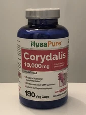 NusaPure Corydalis 10,000 mg 180 Veg caps (Extract 20:1, Non-GMO)