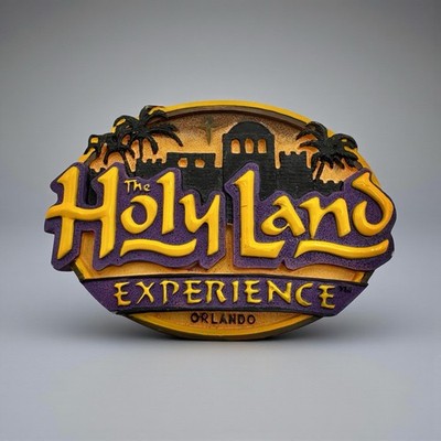 The HOLY LAND EXPERIENCE Vintage Souvenir Christian Theme Park 3'' MAGNET Orlando