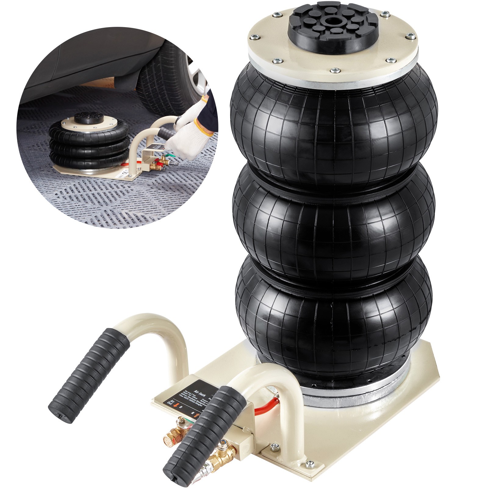 Pneumatischer Wagenheber 3t Druckluftwagenheber Luftkissen Tragbar