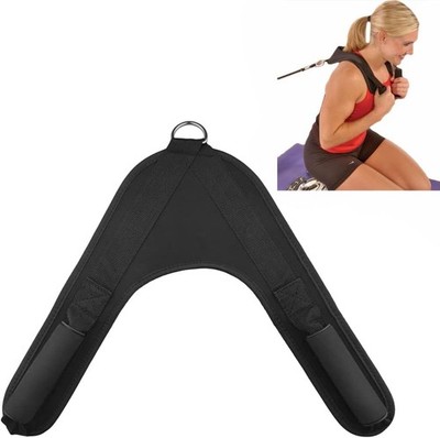 Ab Crunch Harness Cable Attachment Exercise Machine Gym Black 