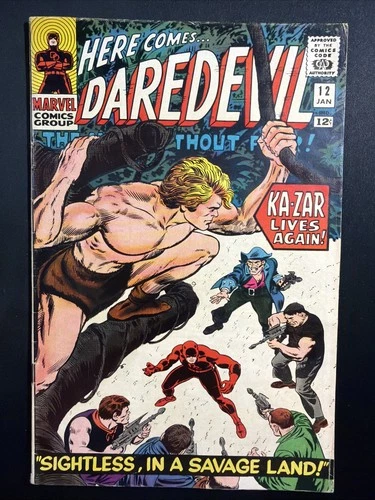 Daredevil #12 1965 Silver Age 1st Print Vintage Marvel Comics Panels Clipped *A4