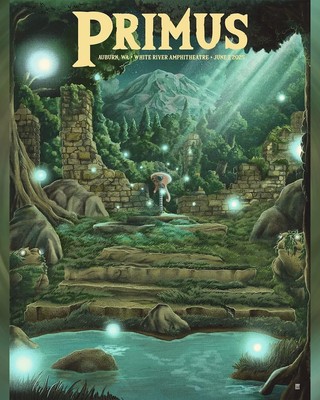 Primus poster  Auburn WA Sessanta White River Amphitheatre 6/7/2025