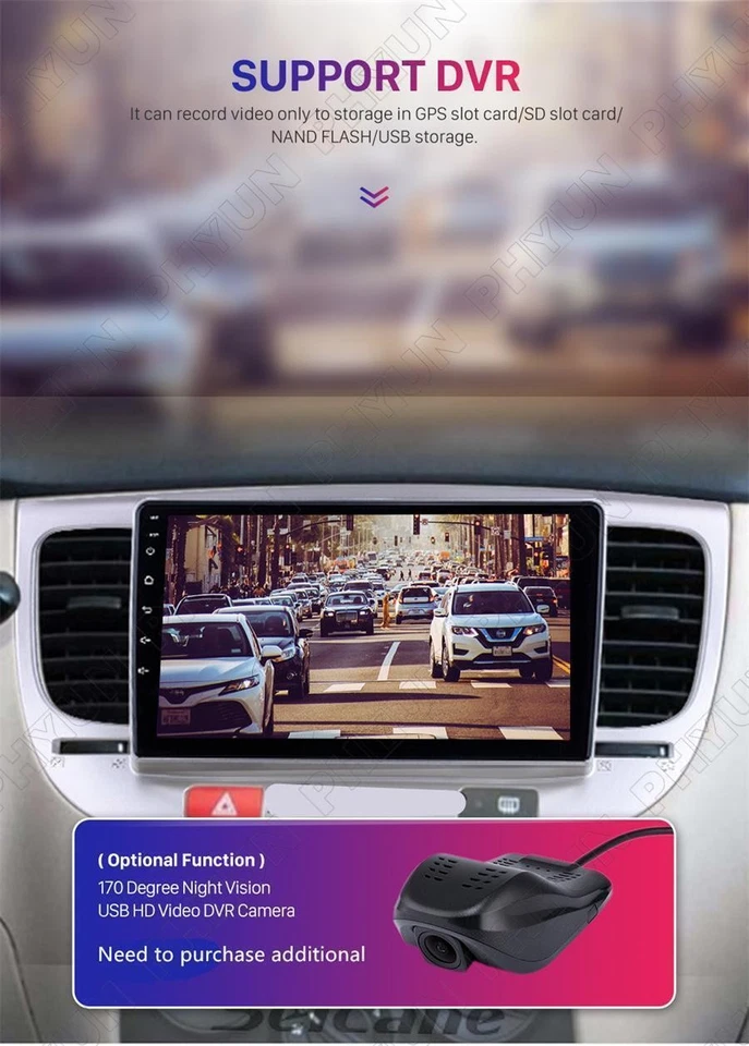 Reproductor de video multimedia Android 10.0 de 9"" navegación GPS FM para Kia Rio 2005-2011 Foto 4 de 4