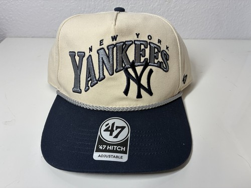 ‘47 Hitch New York Yankees Adjustable Tan And Navy Hat