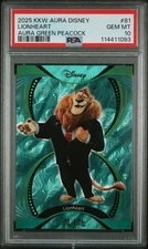 2025 Kakawow Aura Disney Aura Green Peacock Lionheart 07/25 #AD-IGR-81 PSA 10