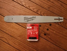 Milwaukee 20 Inch Guide Bar and Chain .325 Pitch .050 G 49-16-2752 + 49-16-2755