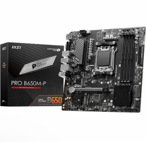 MSI PRO B650M-P AM5 Ryzen 7000 DDR5 SATA 6G 2x M.2 2.5G LAN 7 Audio Motherboard - Bild 2 von 5