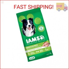 IAMS Proactive Health Adult Minichunks Dry Dog Food Chicken  Whole Grain Recipe