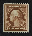 CKStamps: US Stamps Collection Scott#350 4c Washington Mint VLH OG