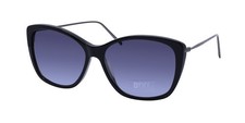 NEW DKNY DK702S SUNGLASSES BLACK WOMENS PLASTIC 57-14-140 FULL-RIM SQUARE 001
