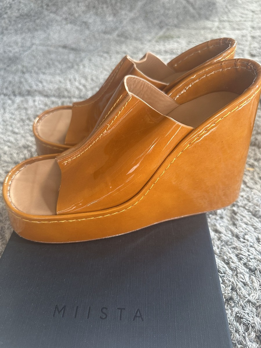 MIISTA Womens Brown 1-1/2