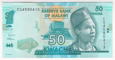 2020 Malawi 50 Kwacha 4590413 UNC Paper Money Banknotes Currency