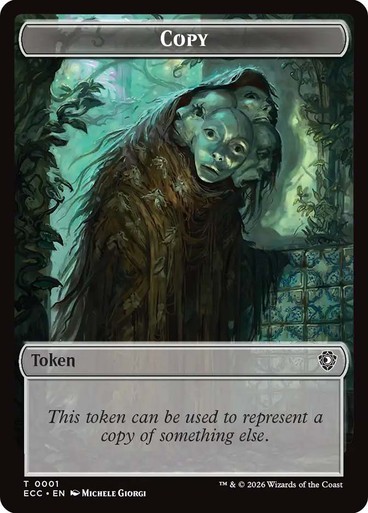 4x Elemental/Copy Token, Lorwyn Eclipsed Tokens, MTG, 4 pack, Magic