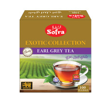 Sofra Exotic Collection EARL GREY Tea Premium Quality Tea x 100 bags 0.08 per strip