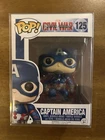 Funko Pop Vinyl Captain America Avengers Civil War Figure #125 Marvel MCU Movies