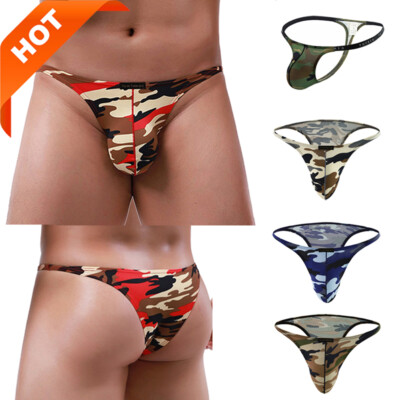 Men's Micro Thong Smooth T-back Underwear Sexy Male G-string Jockstrap Tangas 