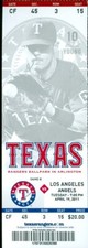 2011 Rangers vs Angels Ticket: Mark Trumbo, Peter Bourjos & Maicer Izturis HRs