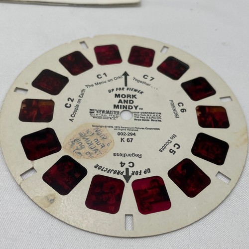 Vintage GAF view master Showtime MORK AND MINDY reel set! Robin Williams - Picture 6 of 7