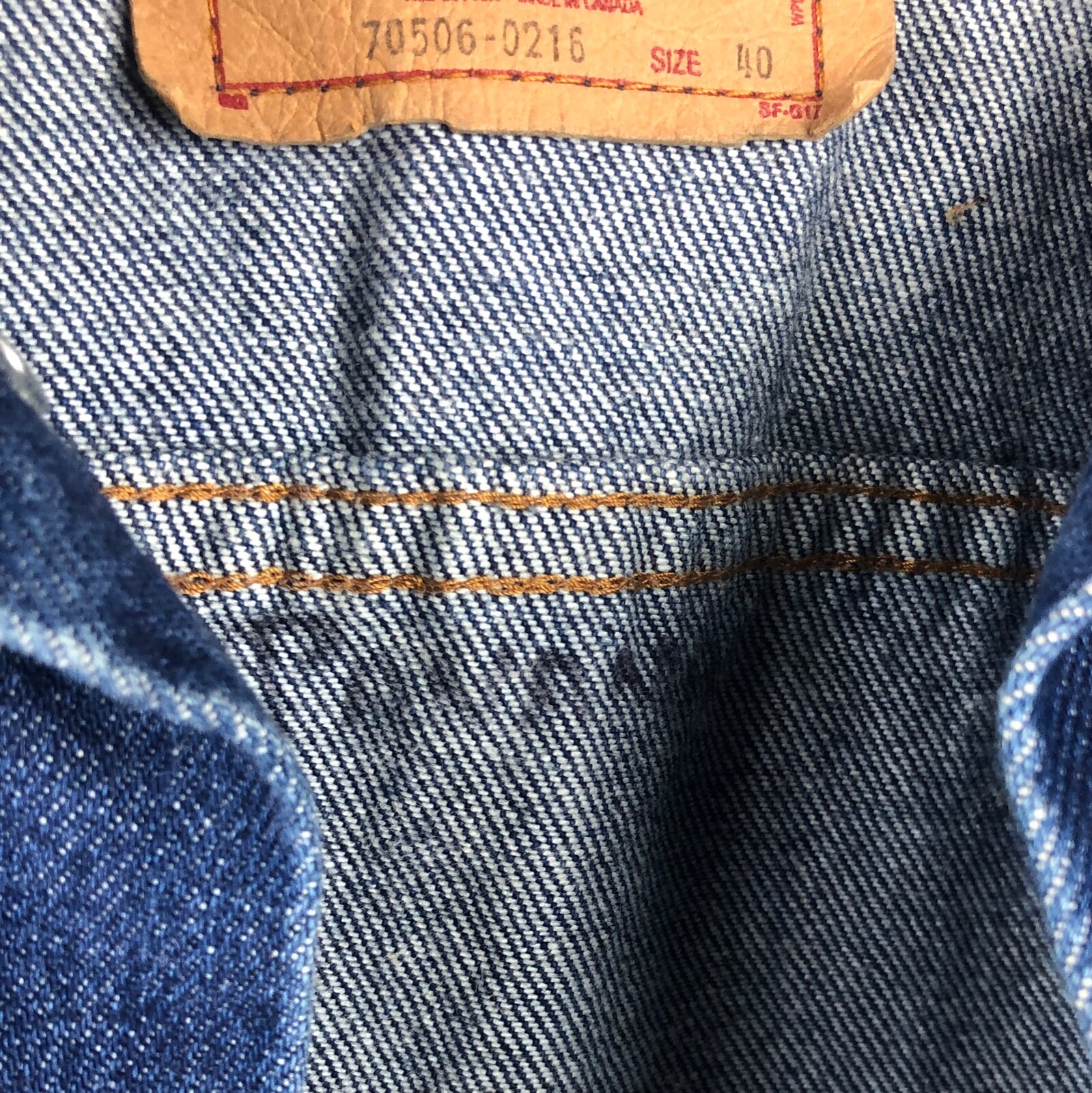 LEVIS Mens Classic Jean Jacket 40Reg Heavy Cotton De… Gem