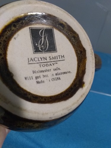 Mid Century Jaclyn Smith Today Cup Mug Stoneware Pottery Handle China Set of 2 - Picture 7 of 7