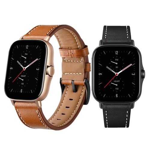 Amazfit GTS 2e Watch Band Classic Genuine Leather Watch Strap For Amazfit  GTS 2 | eBay