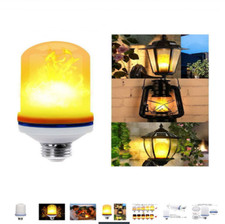 E27 LED Flicker Flame Fire Effect Simulated Nature Light Bulb Decor Lamp
