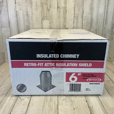 SuperVent  6"  Retro-Fit Attic Insulation Shield JSC6SAIS Insulated Chimney New