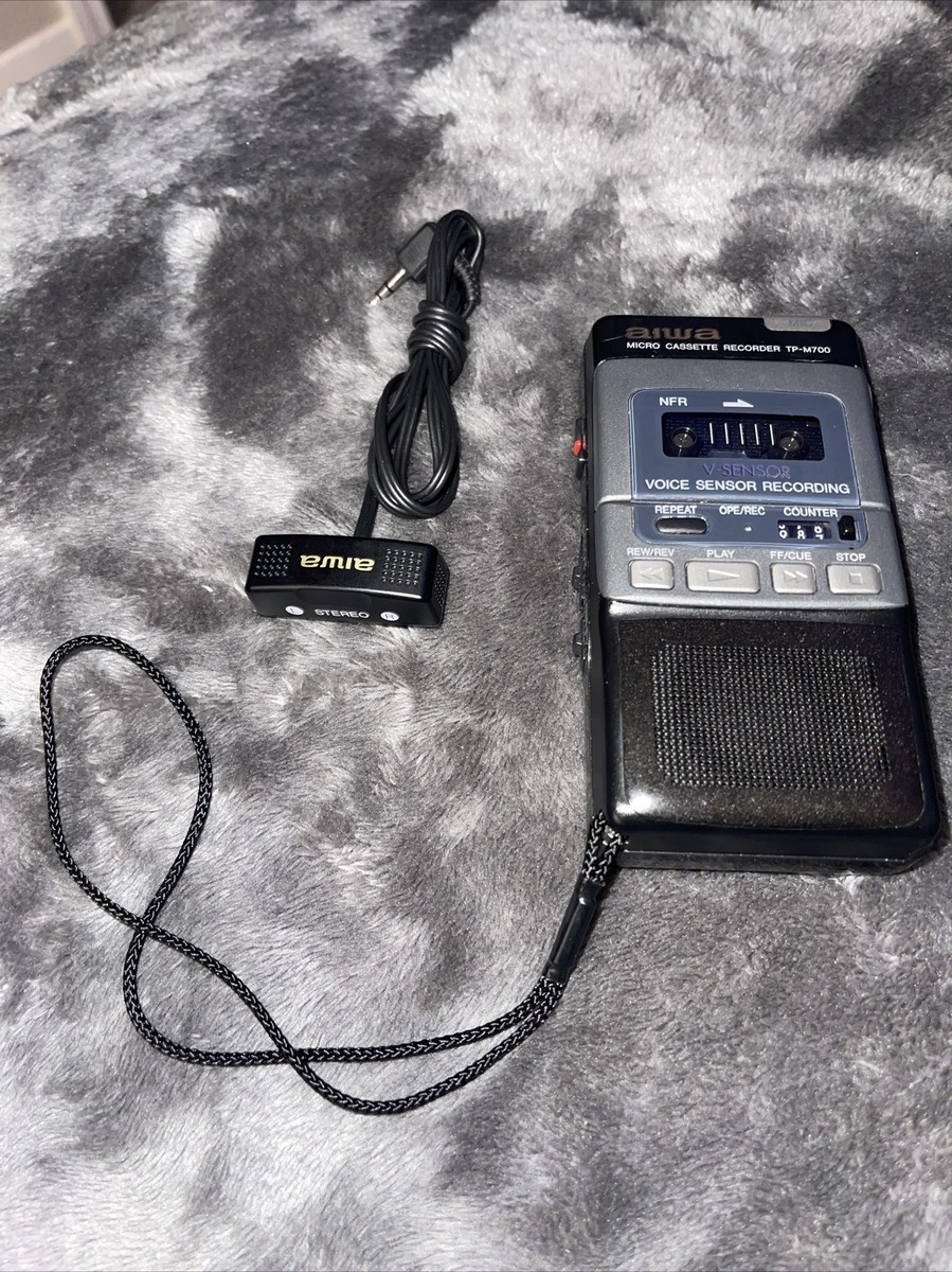 aiwa マイクロカセットレコーダー ボイスレックスタート機能 早聞き機能 TP-M700 Amazon | aiwa カセットテープレコーダー アイワ よく録れて