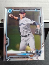 Jose Salas 2021 Bowman #BCP-110 1st Chrome Prospects Miami Marlins