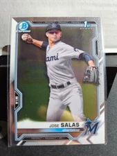 Jose Salas 2021 Bowman #BCP-110 1st Chrome Prospects Miami Marlins
