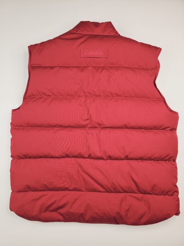 Cabelas 2021 Hombre L Rojo Premier Northern Plumón de Ganso Puffer Chaleco Chaqueta - Imagen 5 de 22