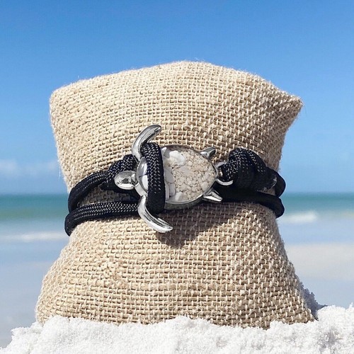 Black Rope Sea Turtle Bracelet White Turtle | eBay