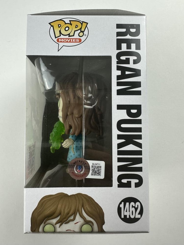 LINDA BLAIR SIGNED REGAN PUKING FUNKO POP 1462 THE EXORCIST