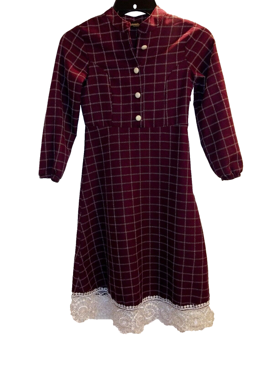Girls Missvalle Long Sleeve Dress Burgundy/White Lace Hem Trim Sz 6/7 Years | eBay Girls Missvalle Long Sleeve Dress Burgundy/White Lace Hem Trim Sz 6/7 Years | eBay