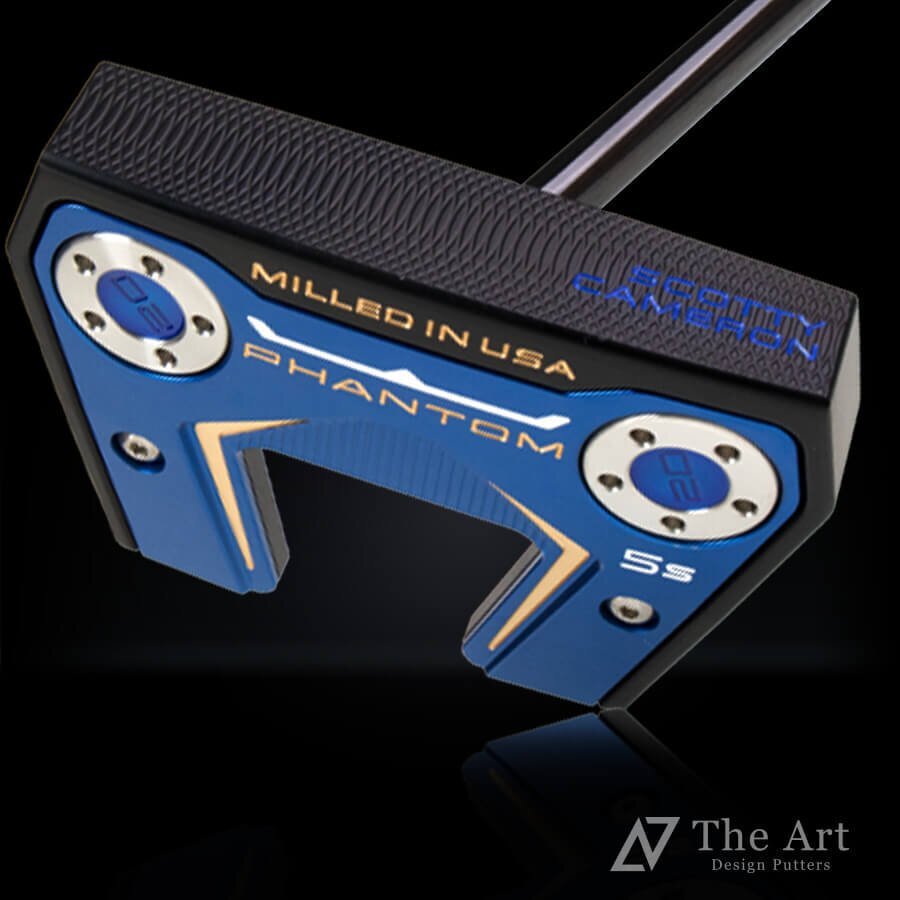 SCOTTY CAMERON PHANTOM 5 2024 美品 SCOTTY CAMERON Putter 2024 Phantom 5S Black & Metallic Blue