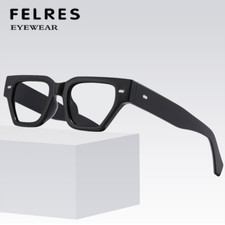 Men Women Square Reading Glasses Anti Blue Light Thick Frame Magnifying Readers
