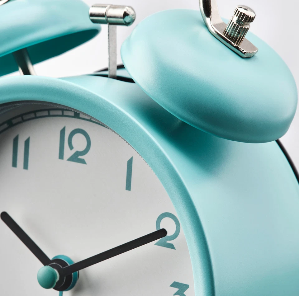 IKEA PLIRA Alarm clock, Low Voltage Turquoise, 10 cm, 4" Brand NEW - Image 3 of 4