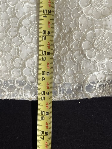 Vintage 60's Embroidered Lace Wedding Dress • Twiggy • Long • Small - Picture 14 of 20