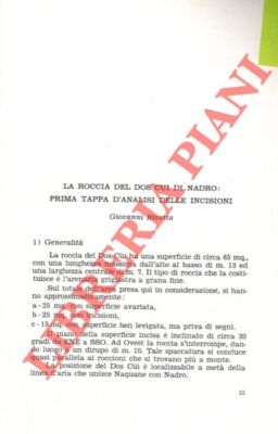 RIVETTA Giovanni - La Roccia del Dos Cui di Nadro. Prima tappa d'analisi delle