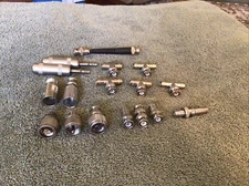 Agilent 1250 Adapter Coaxial LOT all connectors as pictured