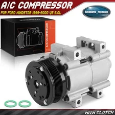New AC A/C Compressor with Clutch for Ford Windstar 1999-2000 V6 3.0L FS10 Style