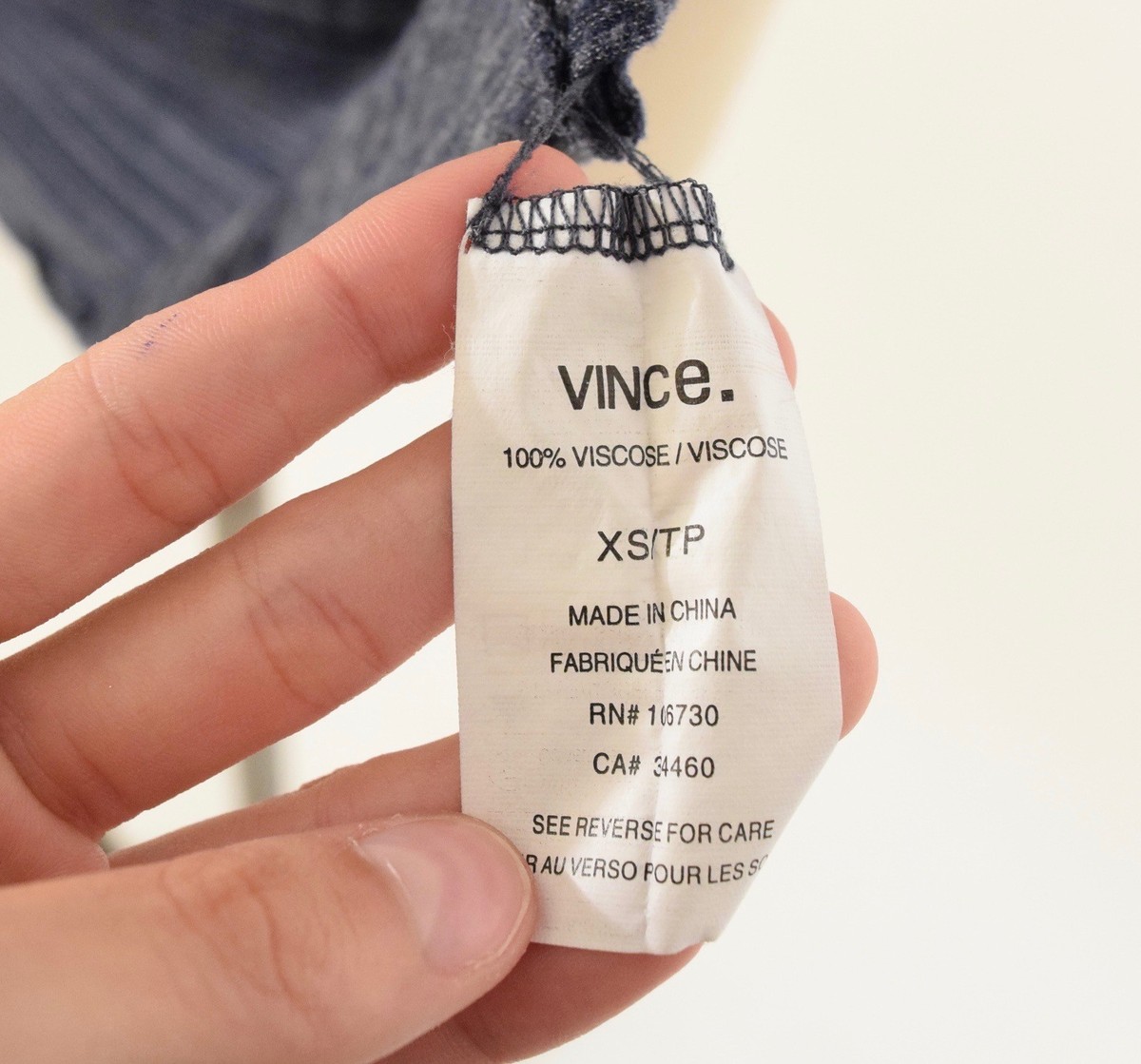 Vince Maxi Dress XS Blue Striped Knit Stretch Jersey Scoop Neck