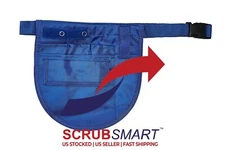 NEW Nurse Small Nylon Apron Medical Pocket Organizer Belt Fanny Pack- Royal