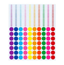 4200 PCS 3/4" Colored Dot Stickers Round Color Coding Labels Self Adhesive Label