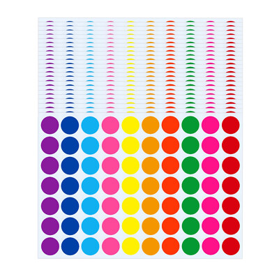 4200 PCS 3/4'' Colored Dot Stickers Round Color Coding Labels Self Adhesive Label