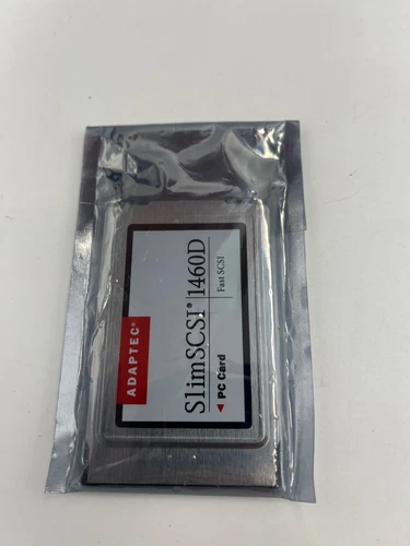 Adaptec SlimSCSI 1460D Fast SCSI PC Card P/N 1807400B Card Only, Sealed.