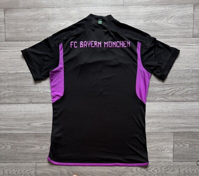 Bayern Munchen Adidas 2023/24 Aeroready Away Black Jersey