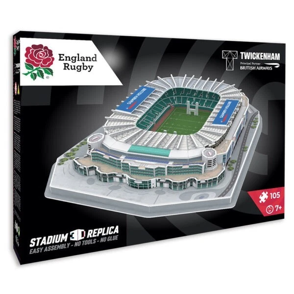 England Rugby Twickenham Stadium 3D jigsaw puzzle. 108 Pieces. Licensed - Image 3 of 3