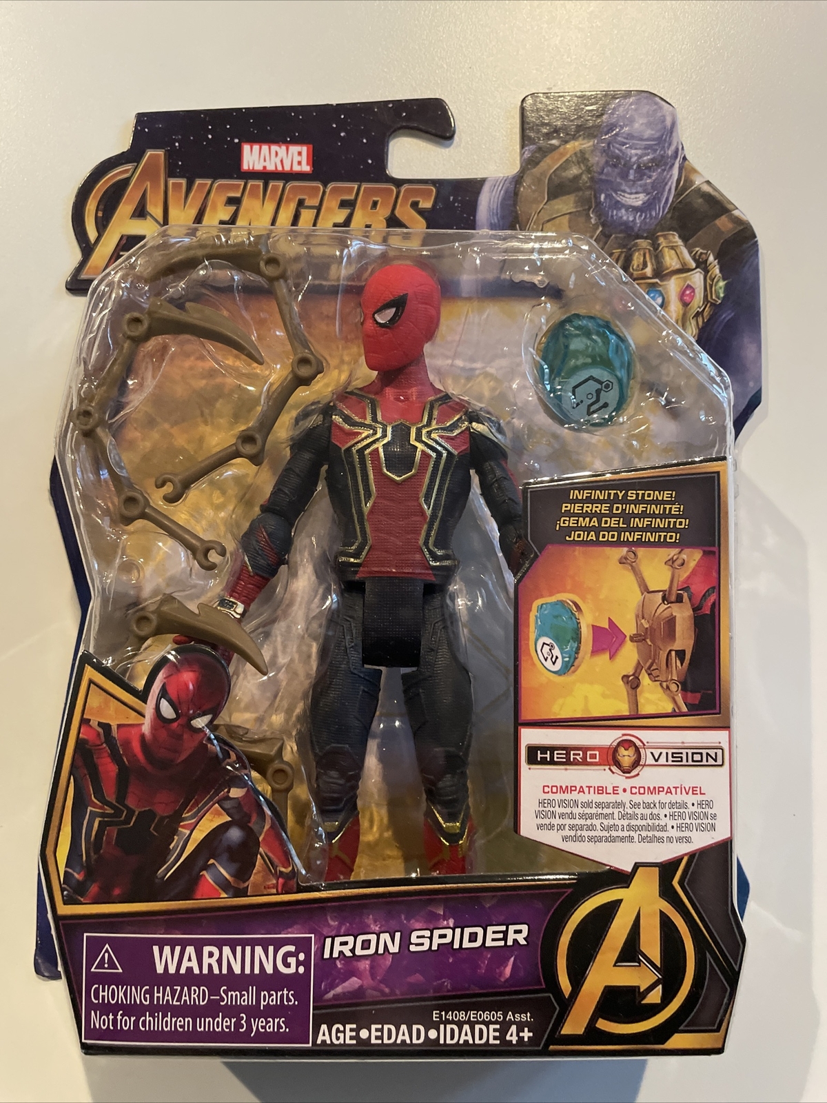 Marvel Avengers: Infinity War Iron Spider with Infinity Hasb