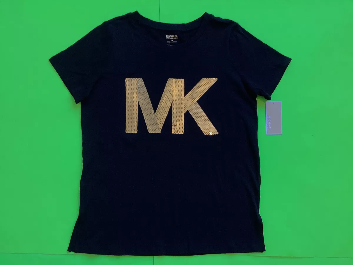 New MICHAEL KORS Women s Short Sleeve T Shirt Size X SMALL Black w